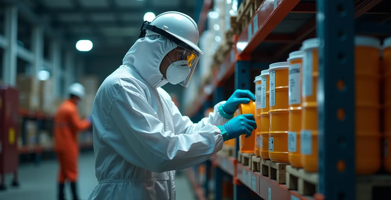 Classification visuelle des matières dangereuses pour le transport selon l'ADR