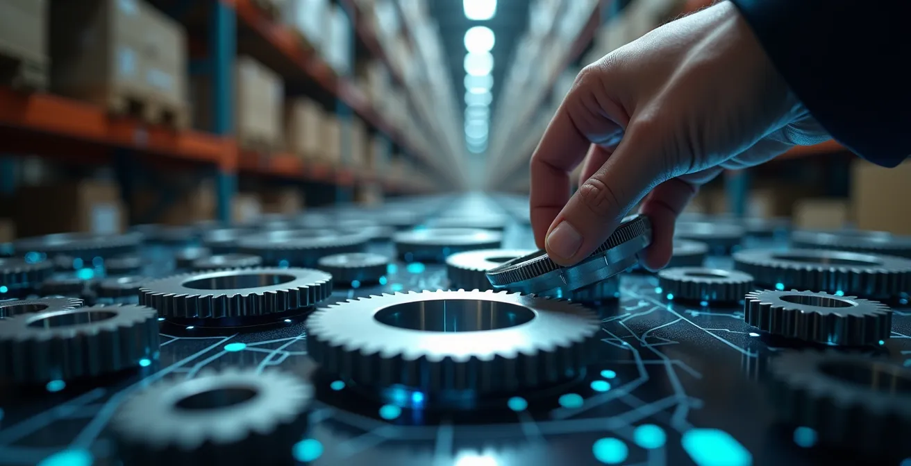 Système automatisé de calcul des besoins nets avec flux de données interconnectés