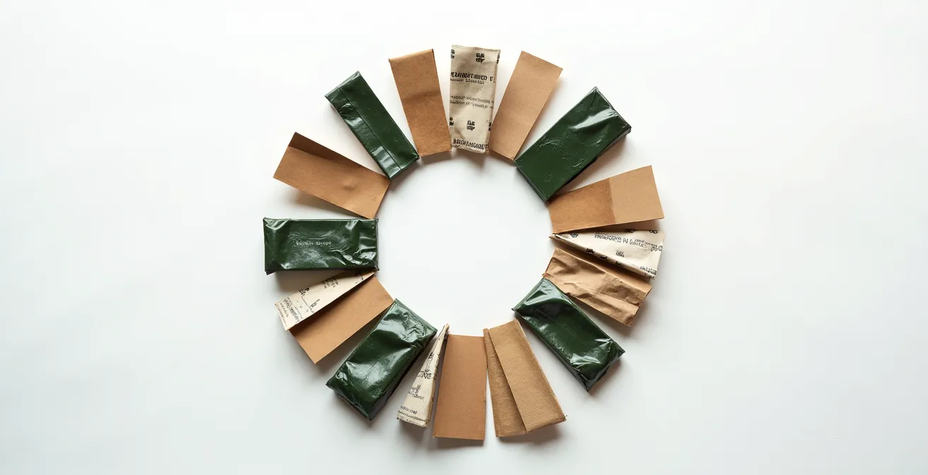 Système de tri sélectif et processus de recyclage des emballages éco-conçus